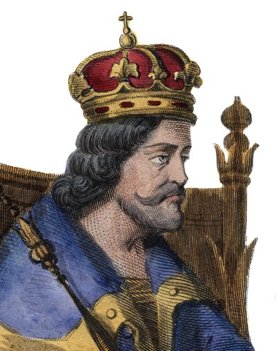 Portrait of Charles I of Naples (Charles of Anjou) (1227-1285), King of Sicily by French School